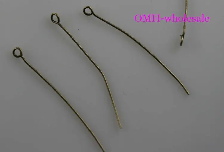 

OMH оптовая продажа 250 шт. бронзовые 50 мм аксессуары для ювелирных изделий без свинца, никеля в металлической античной бронзовой оправе шпиль...