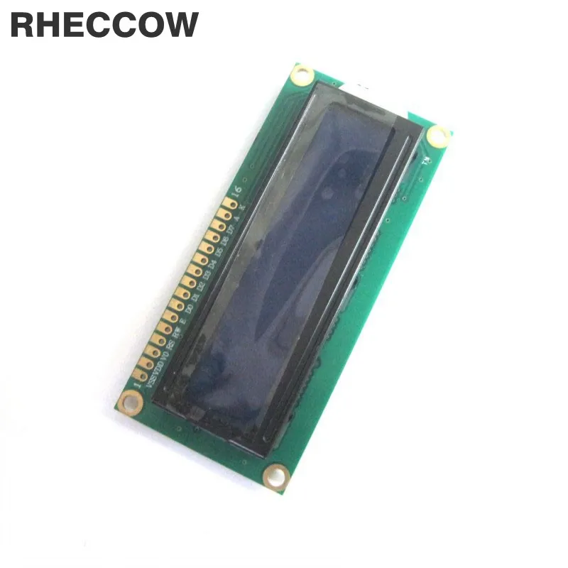 Rheccow 5 v 122*44 большой персональный модуль lcd дисплей LCM 1602 162 16X2 синий черный свет белый характер