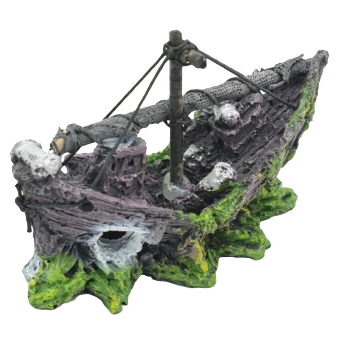 Смоляное домашнее аквариумное украшение развалины для подводного судна