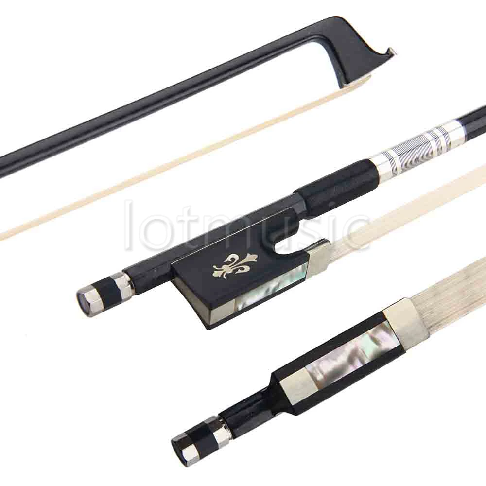 

1pcs Professional Carbon Fiber 4/4 Violin Bow Nickel Copper White Horsehair Violin Parts