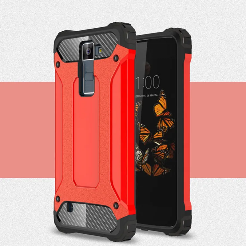 Coque 5.0For Lg K8 чехол для Lg K8 Lte Dual Core 4G Phoenix 2 Escape 3 K350n K350 K371 телефона чехол-лента на заднюю панель - Цвет: Red