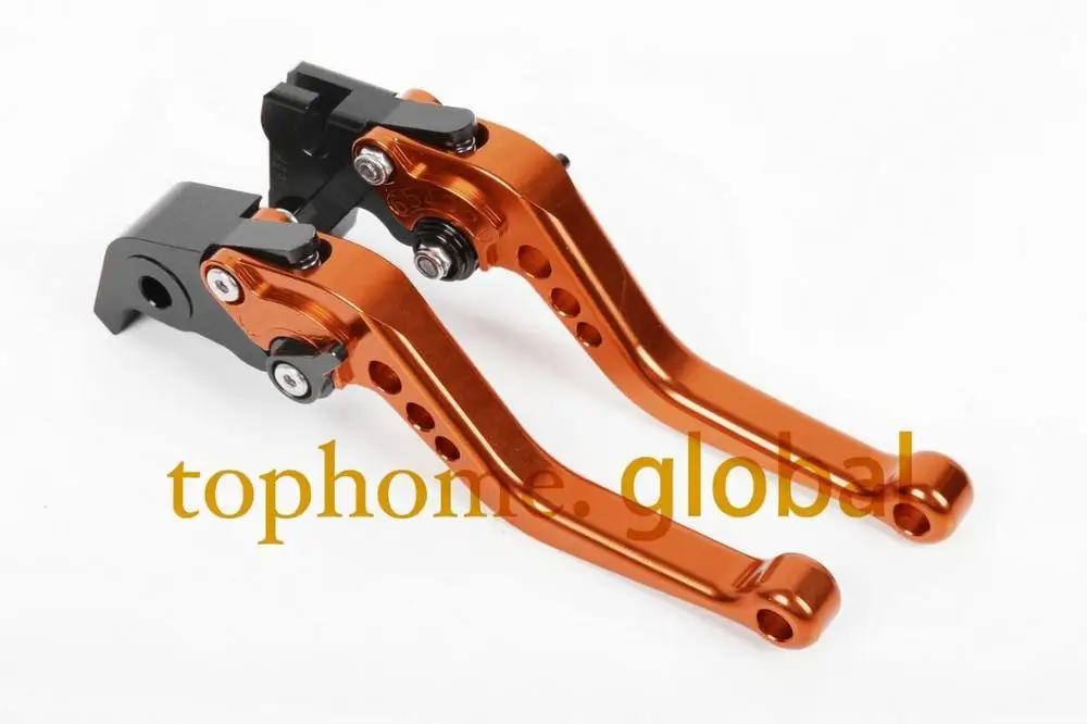 Short Orange Для Suzuki Bandit GSF1200 1996-2000 короткие/Длинные сцепления Тормозные ручки GSF 1200 ЧПУ Регулируемый 1999 1998 1997 - Цвет: Short Orange