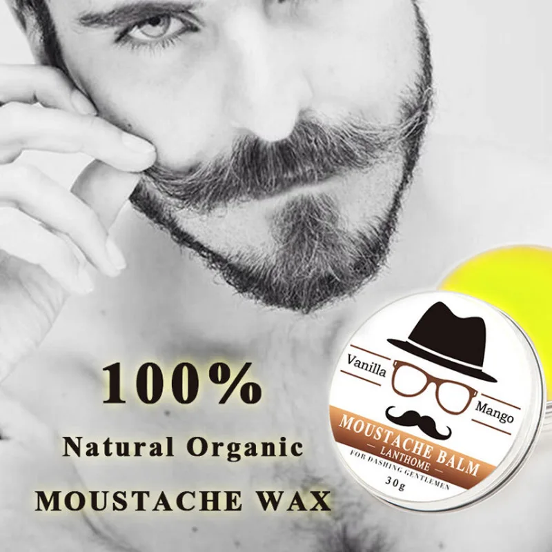 Натуральный бальзам для бороды Lanthome масло и воск ухода за бородой пчелиный