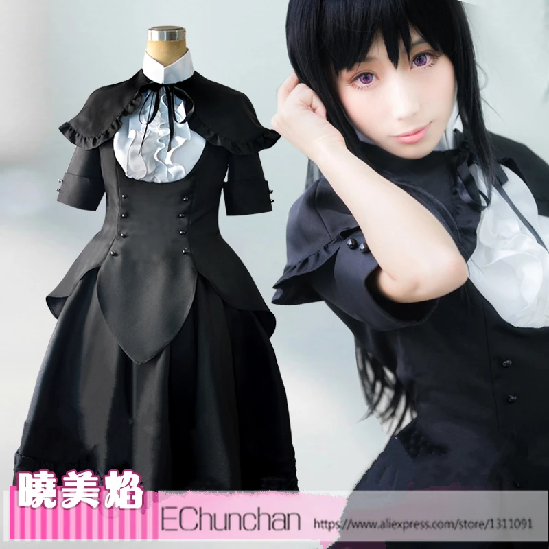 Черное платье для косплея Puella Magi Madoka Magica Homura Akemi|cosplay costume|dress cosplayhomura akemi |