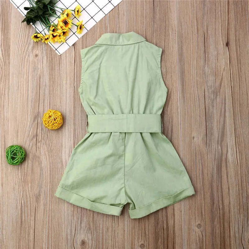 

PUDOCOCO Summer Toddler Baby Girls Kids Cotton Clothes Romper Party Boho Fashion Jumpsuit Cotton Child Girl Outfits Shorts 1-6T