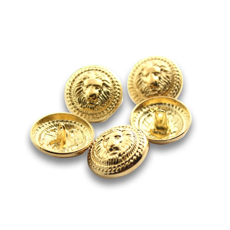 Новый 10 шт./лот металлические кнопки сплав цинка оснастки Лев Стиль Кнопки для
