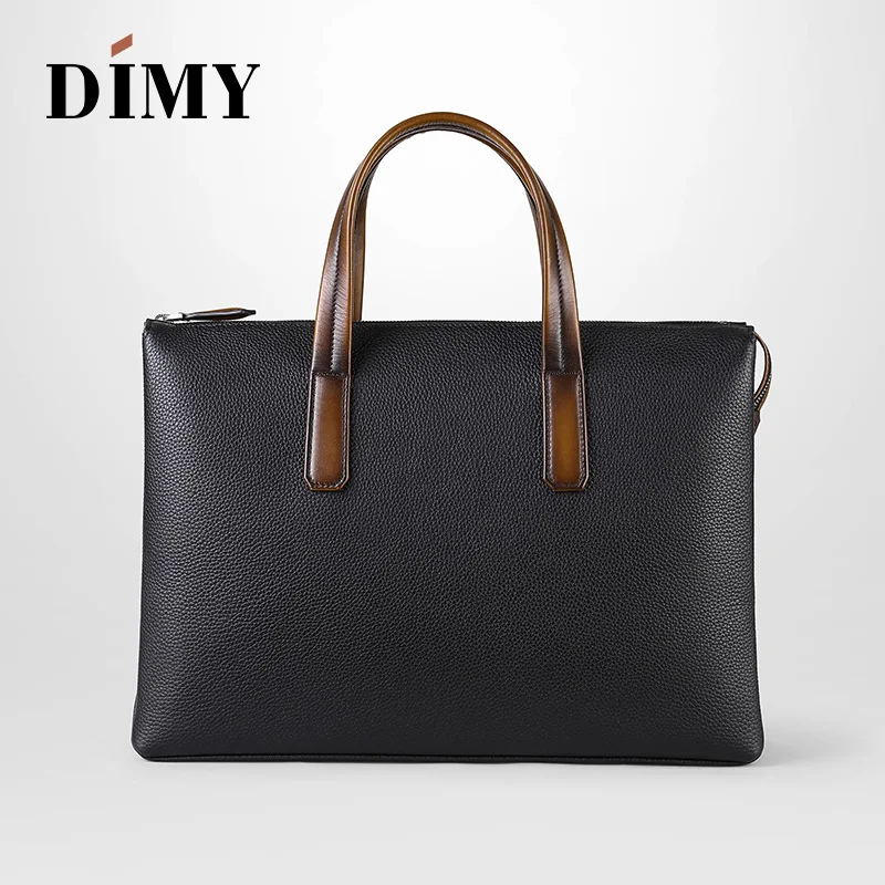 Мужская деловая сумка Dimy Man портфель из воловьей кожи 14 дюймов рождественский
