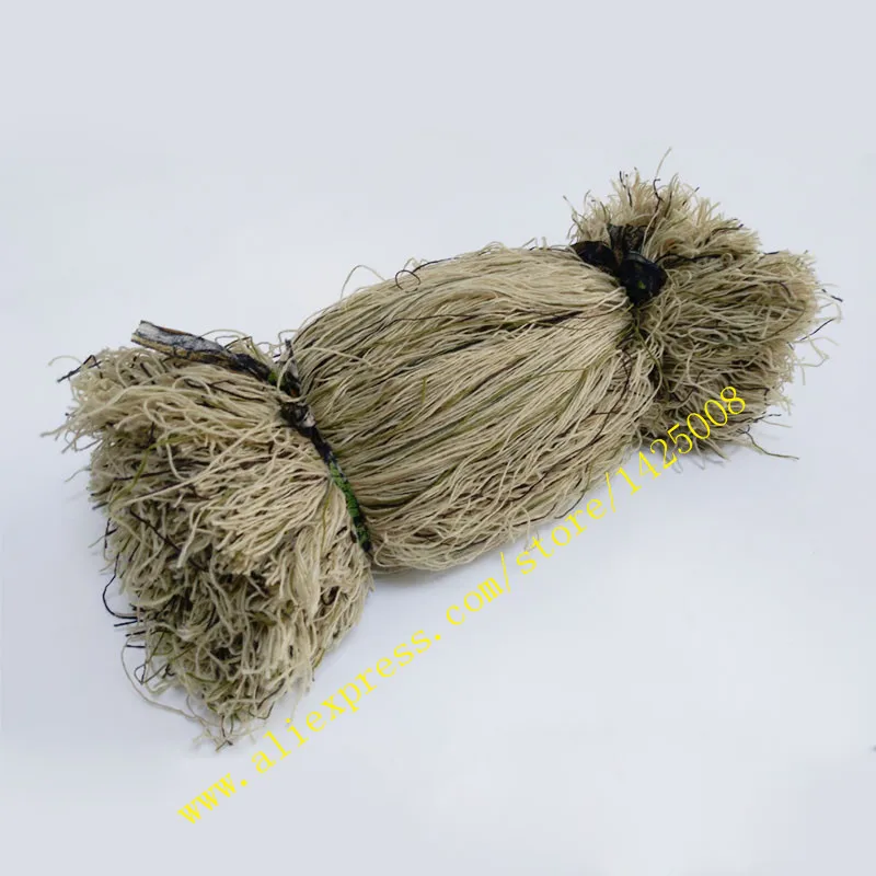 Многоцветный Камуфляж вес 2 фунта трава стиль ghillie костюм нить, мешковины нити DIY mossy смесь Охота Тактический комплект