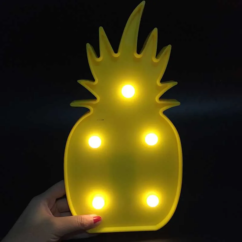 Pineapple Акция, 3D шатер, облако, звезда, Луна, светодиодные Ночники для малышей, детские лампы, декор для спальни, подарки для детей - Испускаемый цвет: Pineapple