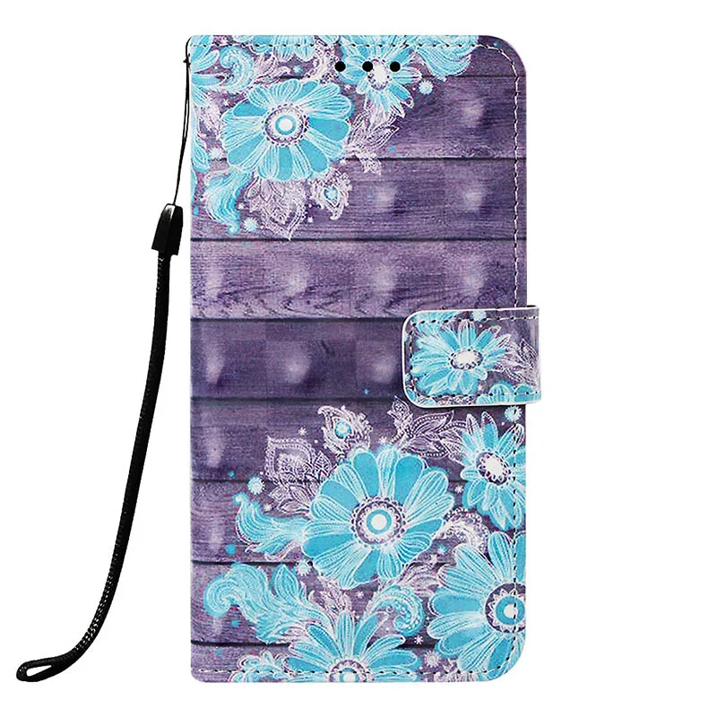 Blue Flower Чехол с откидной крышкой для iPhone Xr чехол из искусственной кожи+ Чехол-бумажник чехол для huawei P9 Lite Mini Y6 PRO Honor 7A Pro DUA-L22 Y6 - Цвет: Blue Flower