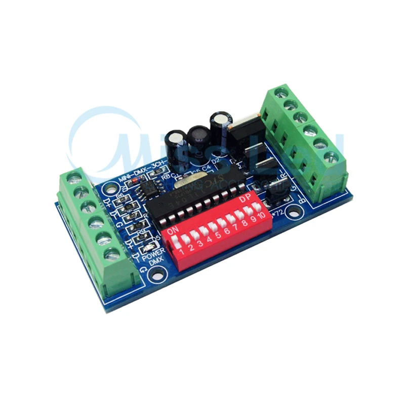 3CH Easy dmx512 светодиодный контроллер RGB led декодер DC5V-24V Стандартное напряжение для