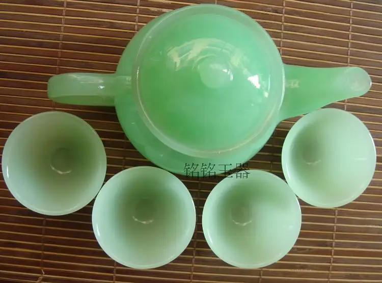 Афганский Белый jade чайный кунг фу чайник набор зеленый набор|Ювелирные шармы| |