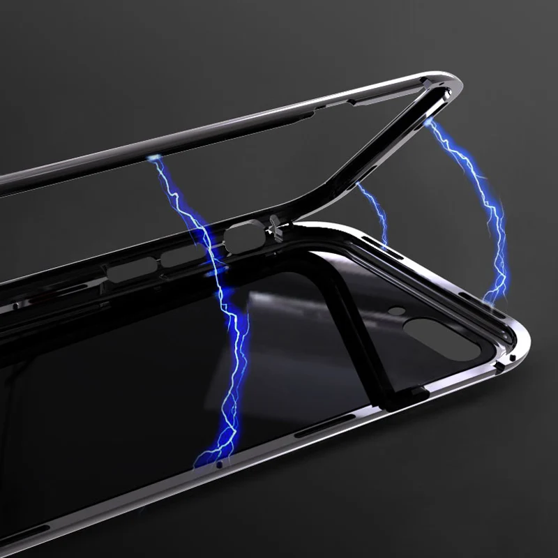Магнитный адсорбционный металлический чехол для huawei P10 P20 P30 Pro Lite Nova 3 4 Y6 Y7 2019 mate 10 20