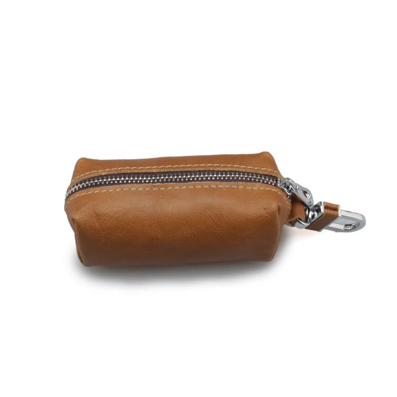 XZXBBAG,, натуральная кожа, кошелек для ключей, чехол, Бизнес Стиль, для мужчин, дверь, ключи, чехол, сумка, держатель, мужской брелок, органайзер для ключей, ключница - Цвет: Brown