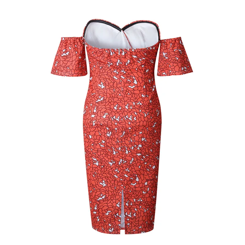 Женское платье мини ELSVIOS повседневное Клубное с коротким рукавом и принтом лето