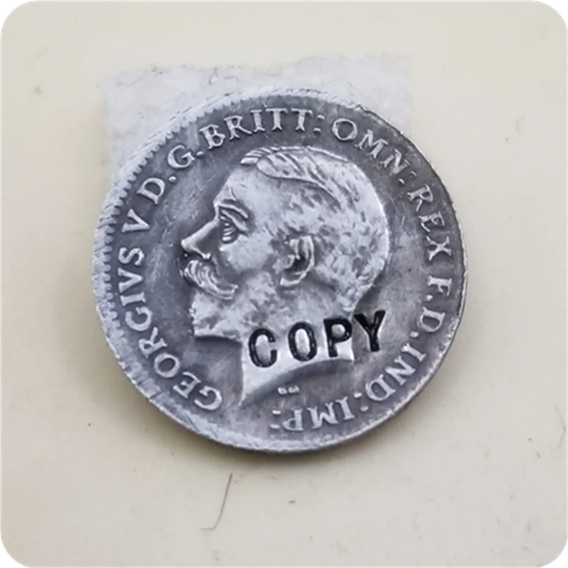 1927 Великобритания 3 пенса-Джордж В копия монеты-необычная монеты-копия монеты