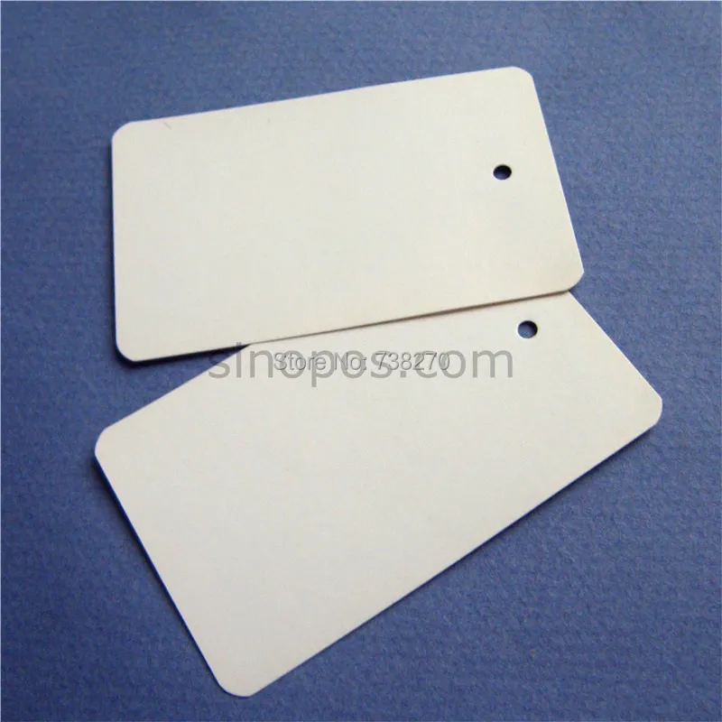 Пустые ценники 45x73 мм Упаковочная этикетка бирка для одежды незавязанная