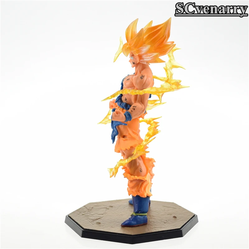 Аниме Dragon Ball Z Goku фигурка Супер Saiyan Son Gokou Боевая версия. ПВХ Фигурки Модель игрушки