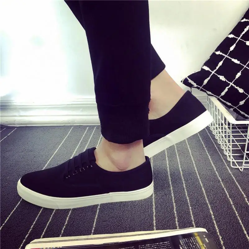 2018 New Style Love Shoes Pure Color Men's Breathable Canvas | Обувь