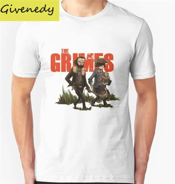 В Граймс печати 2016 Новый Летний Дизайн Футболки хлопок с коротким рукавом мода