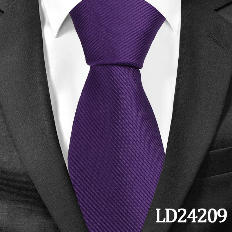 LD24209 Новые Классические однотонные галстуки для мужчин, Модный повседневный галстук на шею, деловые мужские галстуки, галстуки корбаты, ширина 8 см, галстук жениха, вечерние галстуки - Цвет: LD24209