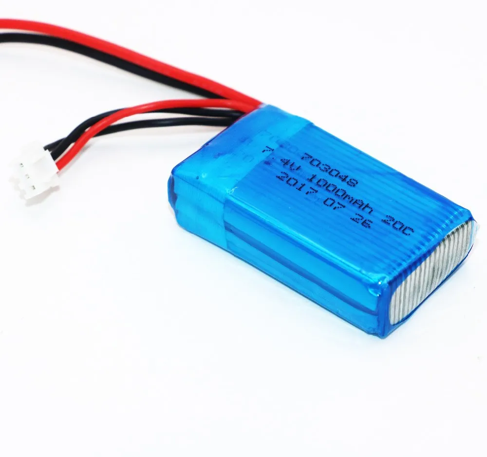 Аккумулятор для WLtoys V262 V353 V912 3 шт./лот 7 4 В 1000 мА · ч 20C 2S литий-полимерный