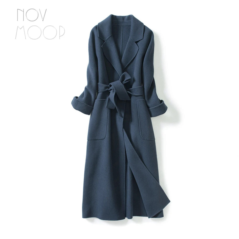 2018 Женское зимнее осеннее 100% шерстяное пальто розового и черного цвета с