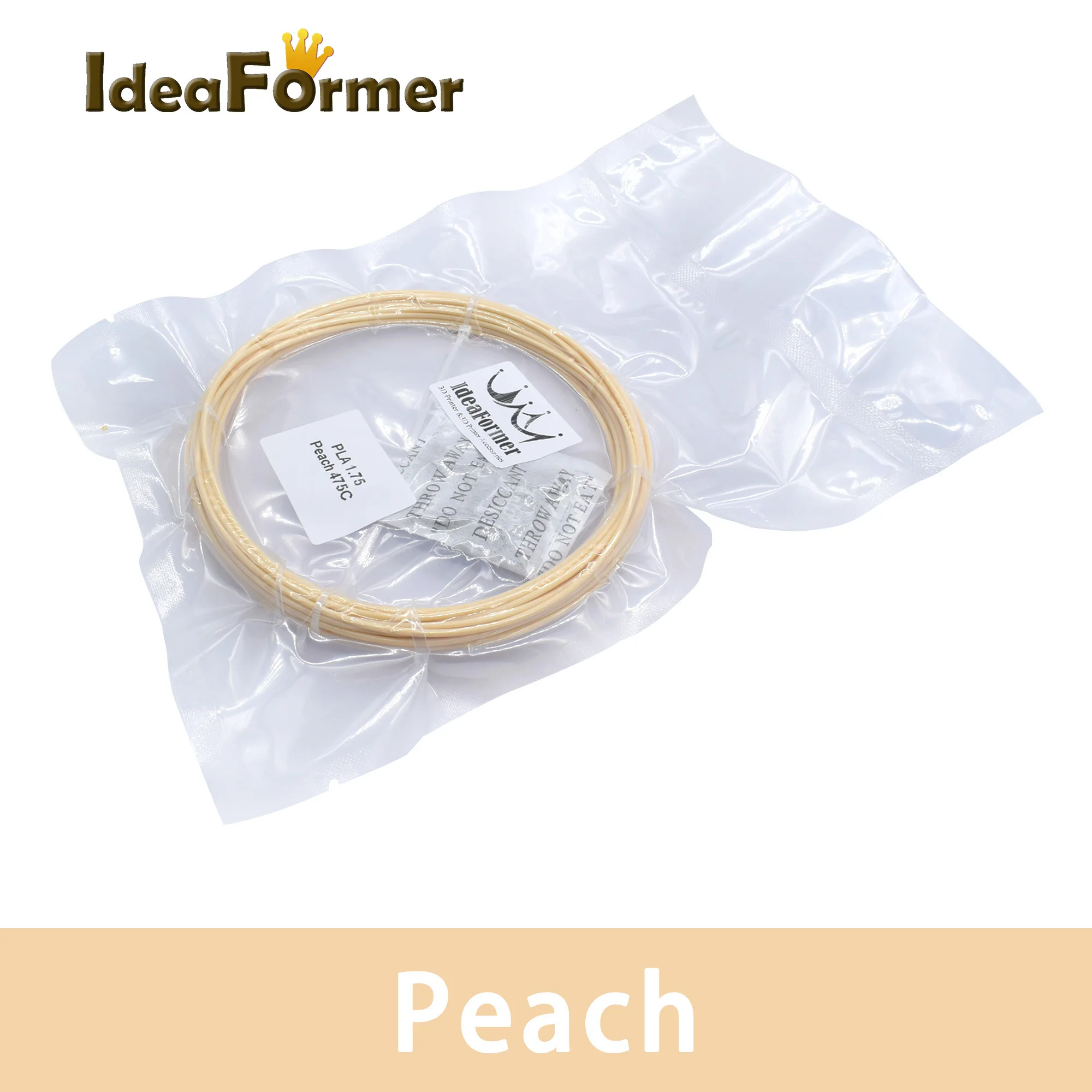 Peach 10 метров PLA 1,75 мм нити печатные материалы пластик для 3d принтера экструдер аксессуары с ручкой 22 цвета Варианты - Цвет: Peach