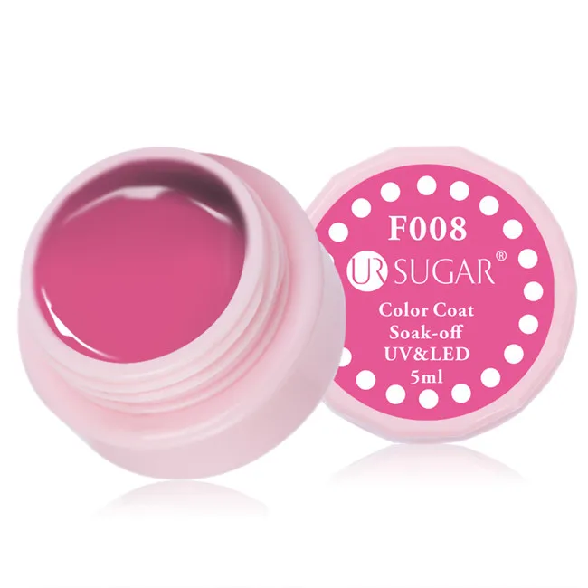 Ur Sugar 5 мл замачиваемый гель для ногтей 110 чистый слой УФ светодиодный Гель-лак для ногтей цветной лак для ногтей - Цвет: F008