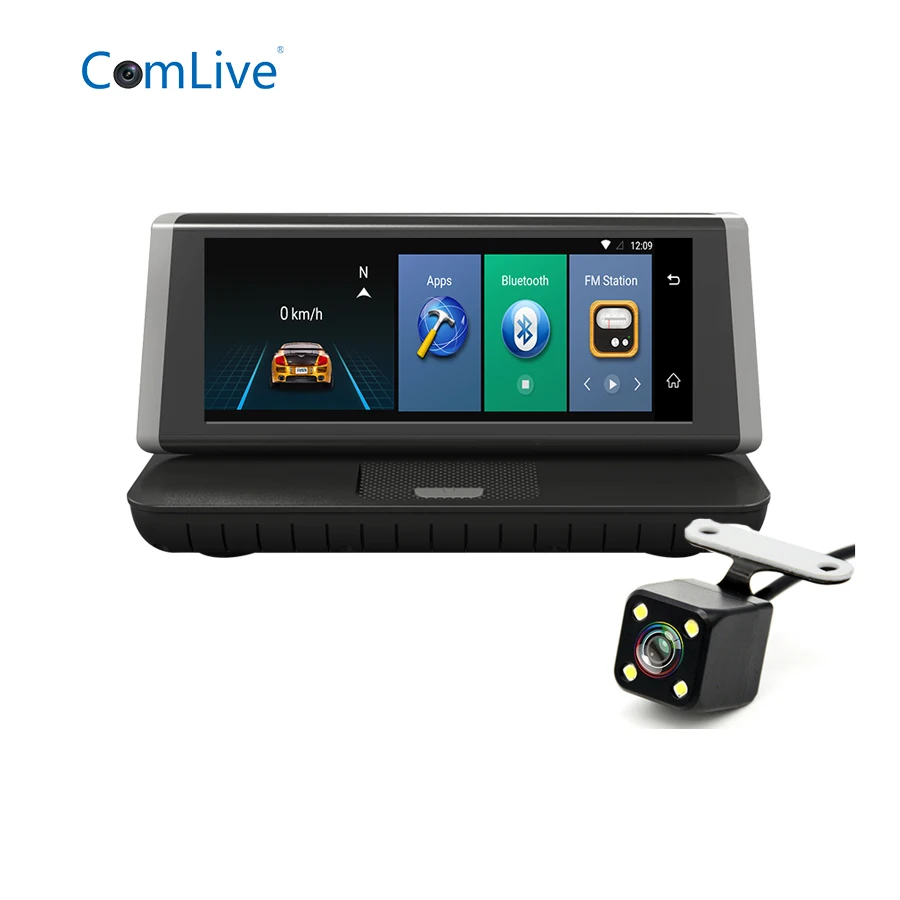 Camlive E02 4G 8 &quotbluetooth gps навигация Автомобильная Камера HD1080P двойная камера