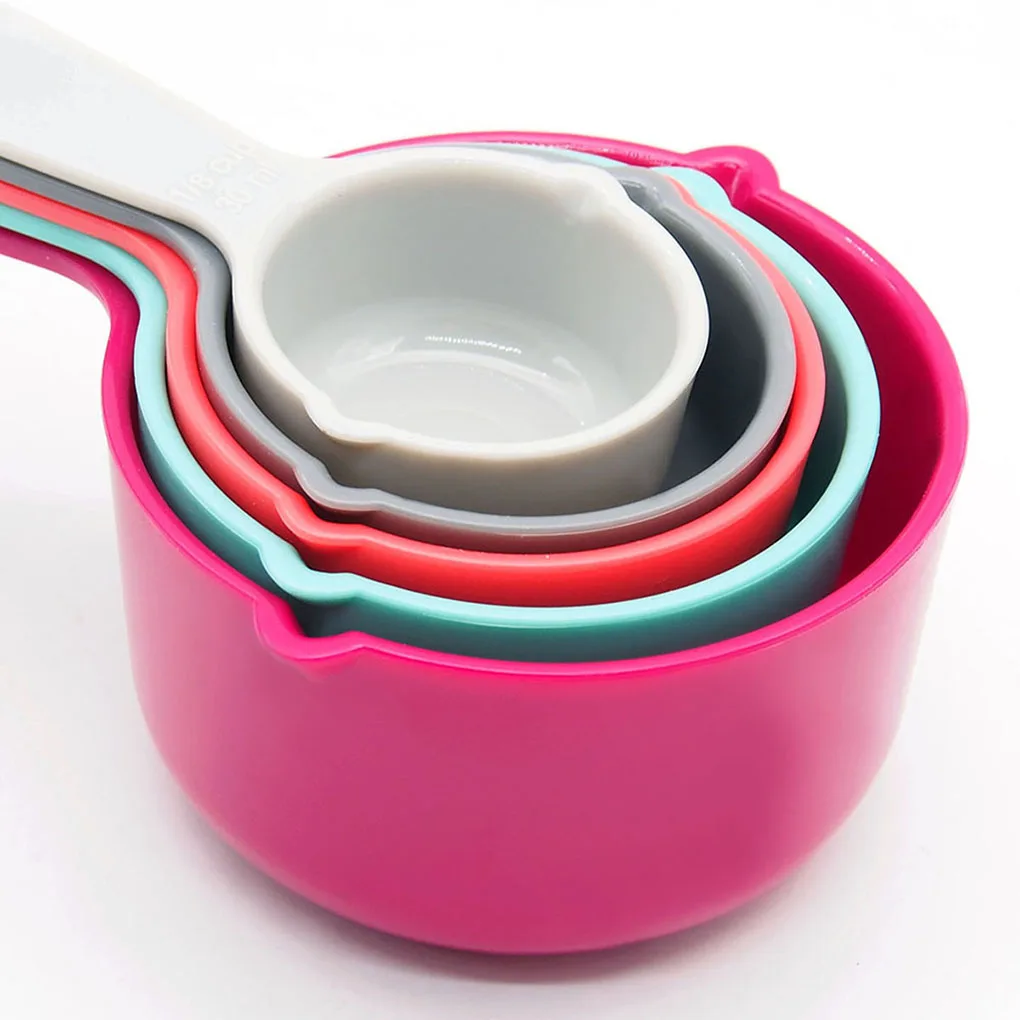

5pcs/set Foldable Measuring Spoon Set Colorful Baking Measure Scoop Kitchen Flour Sugar Measuring Cup