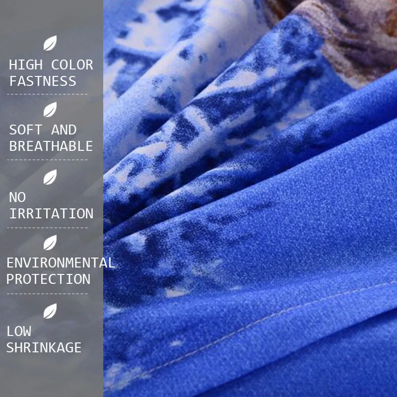 3 шт./компл. три волка в снегу одеяло постельные принадлежности Королевский