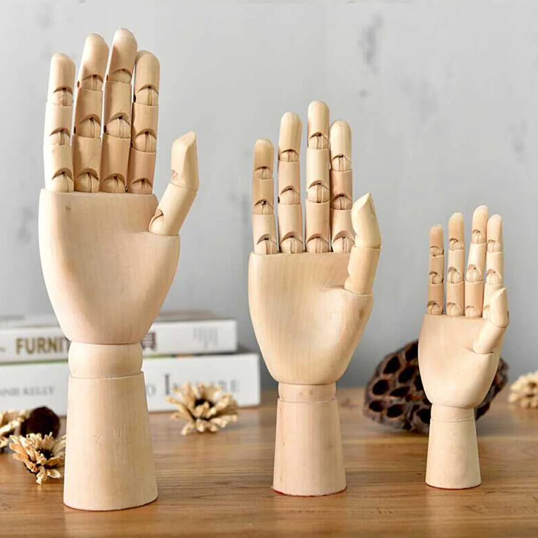 

12/10/7 Inches Tall Wooden Hand Drawing Sketch Mannequin Model Wooden Mannequin Hand Movable Limbs Human Artist Model