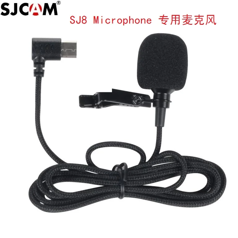 SJCAM серии Аксессуары внешний микрофон с зажимом Тип C для SJ9 Max Strike/SJ8 Pro/Plus/Air Экшн камера