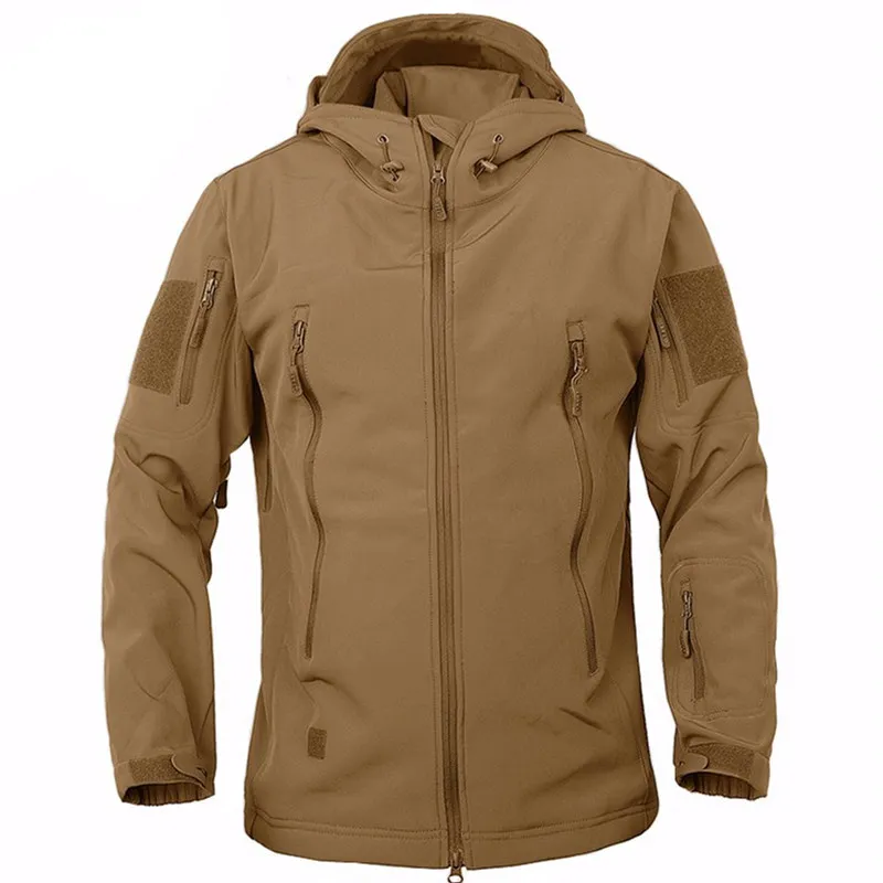 

Мужская водонепроницаемая ветровка в стиле милитари, с мягкой ракушкой