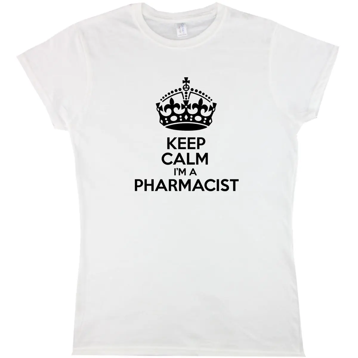 Keep calm i'm a pharmacist женская футболка с забавным юмором для дня рождения принтом в