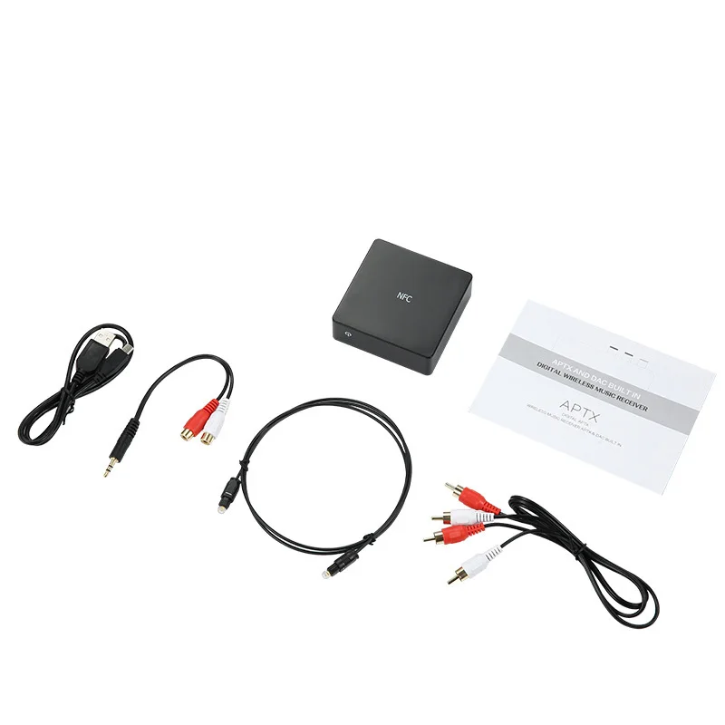 NFC Bluetooth 4,0 аудио приемник DAC APTX CSR беспроводной цифровой музыкальный приемник с RCA оптический коаксиальный/SPDIF выход