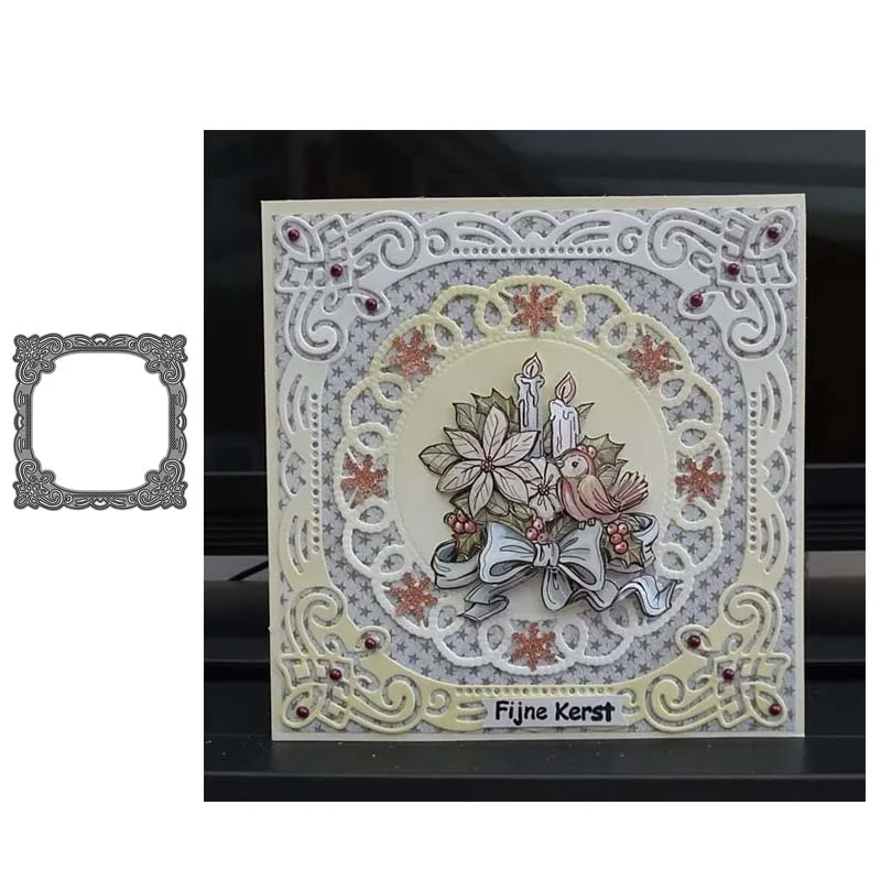 Тиснение кружева 8 металлические Вырубные штампы вырезанные для украшения