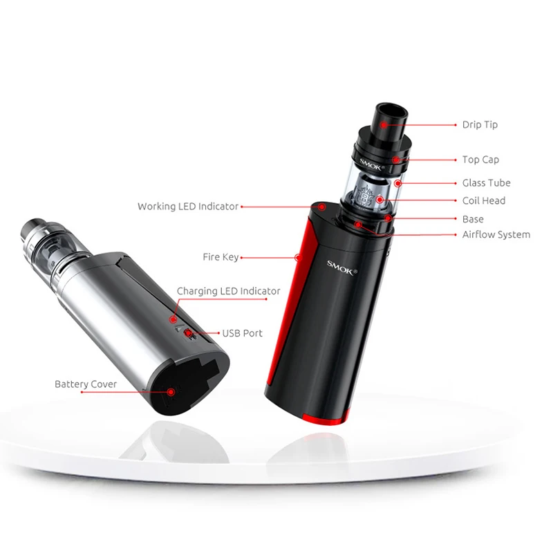 Оригинальный Smok Priv V8 комплект 60 Вт коробка мод Vape 3 мл TFV8 Детский Танк-атомайзер