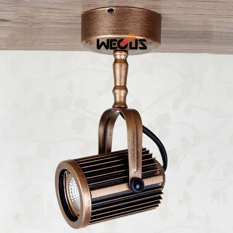 Европейский стиль ретро длинный полюс Светодиодные прожекторы магазин одежды