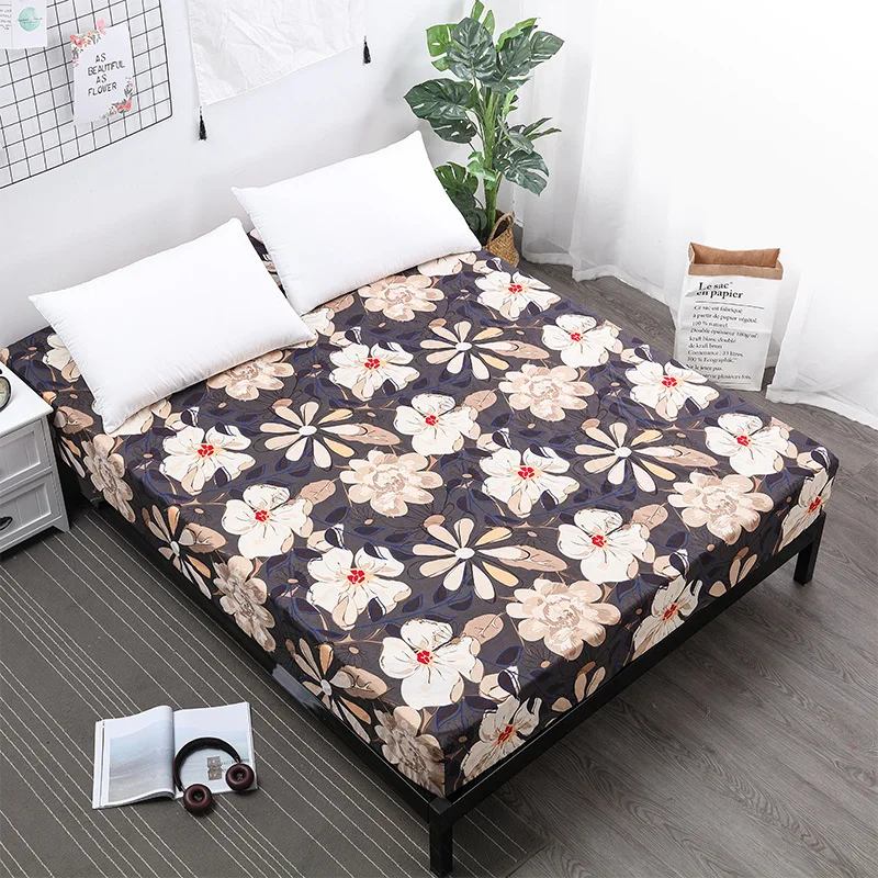Cute Pattern Bed Cover Waterproof Mattress Protector Isolation Wet Pad Fitted Sheet Style for with Elastic Rubber Can | Дом и сад