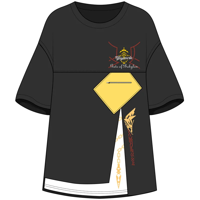 Аниме Fate/Grand Order FGO Gilgamesh, костюм для косплея, футболка, штаны, летний топ, повседневная одежда, унисекс, новинка