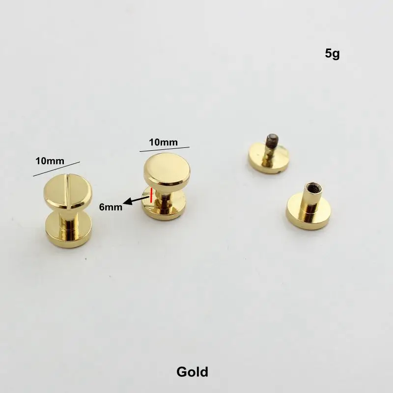 100 шт. круглые металлические гвоздики 10 х6 мм диаметр меди мм|hardware for bags|metal hardware