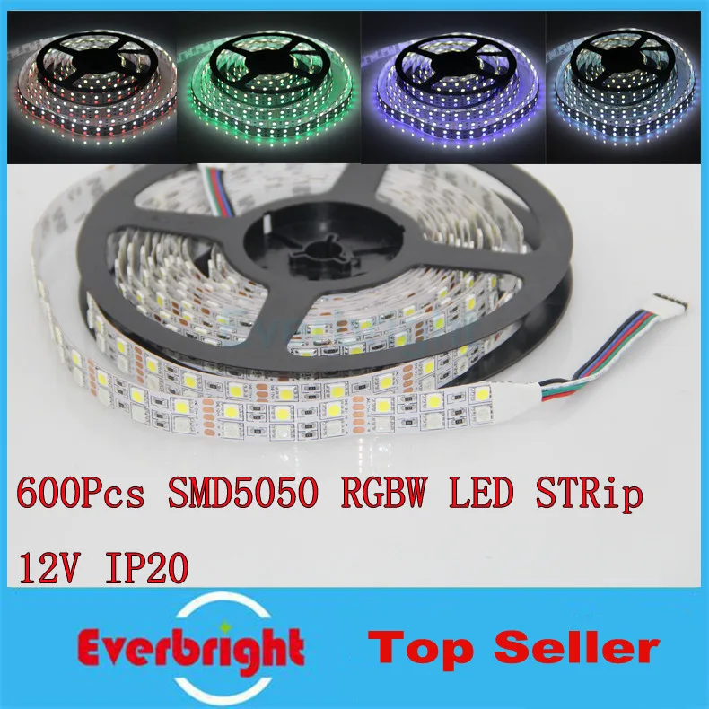 Суперъяркая двухрядная Светодиодная лента 25 м/лот SMD 5050 RGBW 120 светодиодов/м без