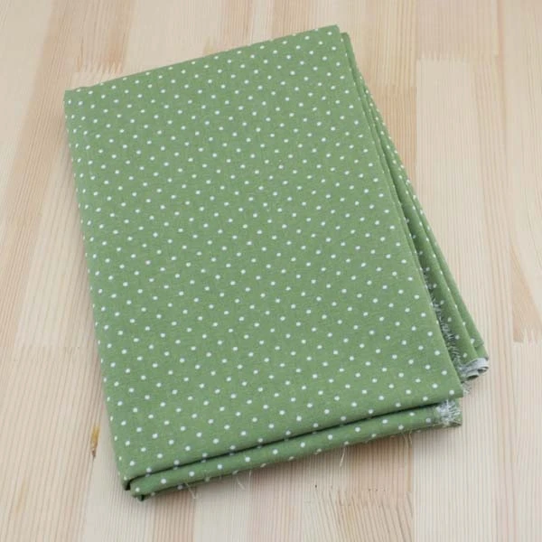 2 дизайна ткань из хлопка и льна Зеленая в горошек Роза росе четверть четверти