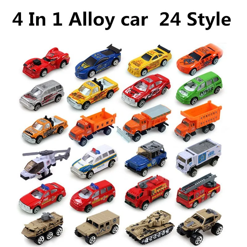 24 Стиль автомобиль мини сплава, транспорт, военные, спасение, 1: 64 масштаб раздвижные модели игрушки, детские подарки, diecast автомобили