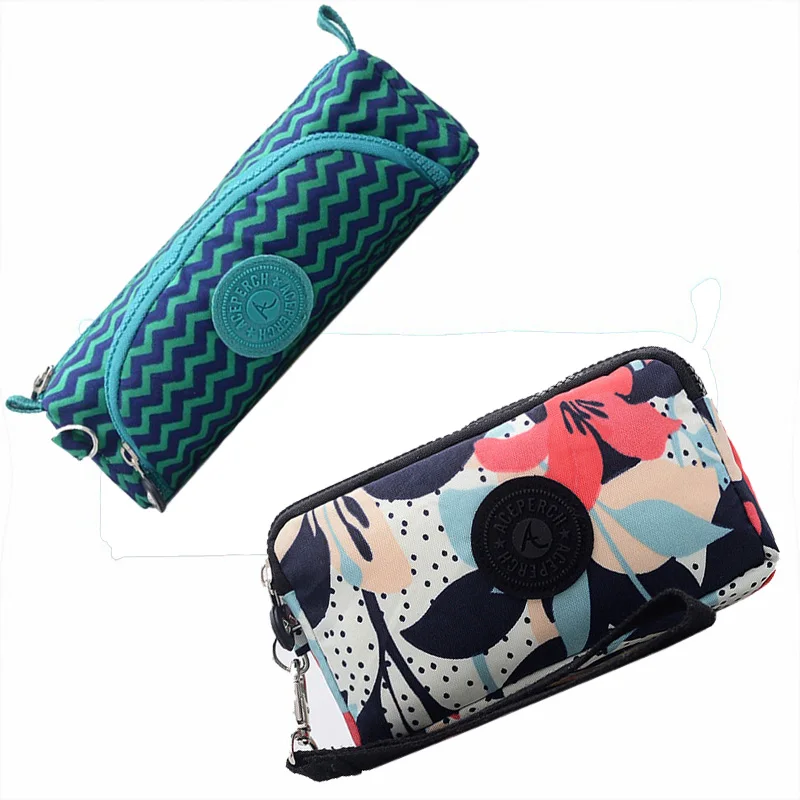 ACEPERCH Girl Estojo Carteira Feminina чехол Billetera Mujer кошелек для девочек нейлоновая сумка-карандаш с обезьянкой Bolsas - Цвет: 22