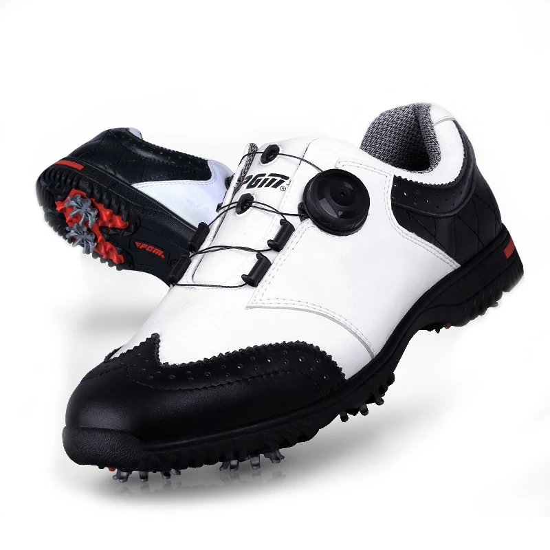 Обувь для гольфа мужская спортивная обувь непромокаемые дышащая Топ зернистая