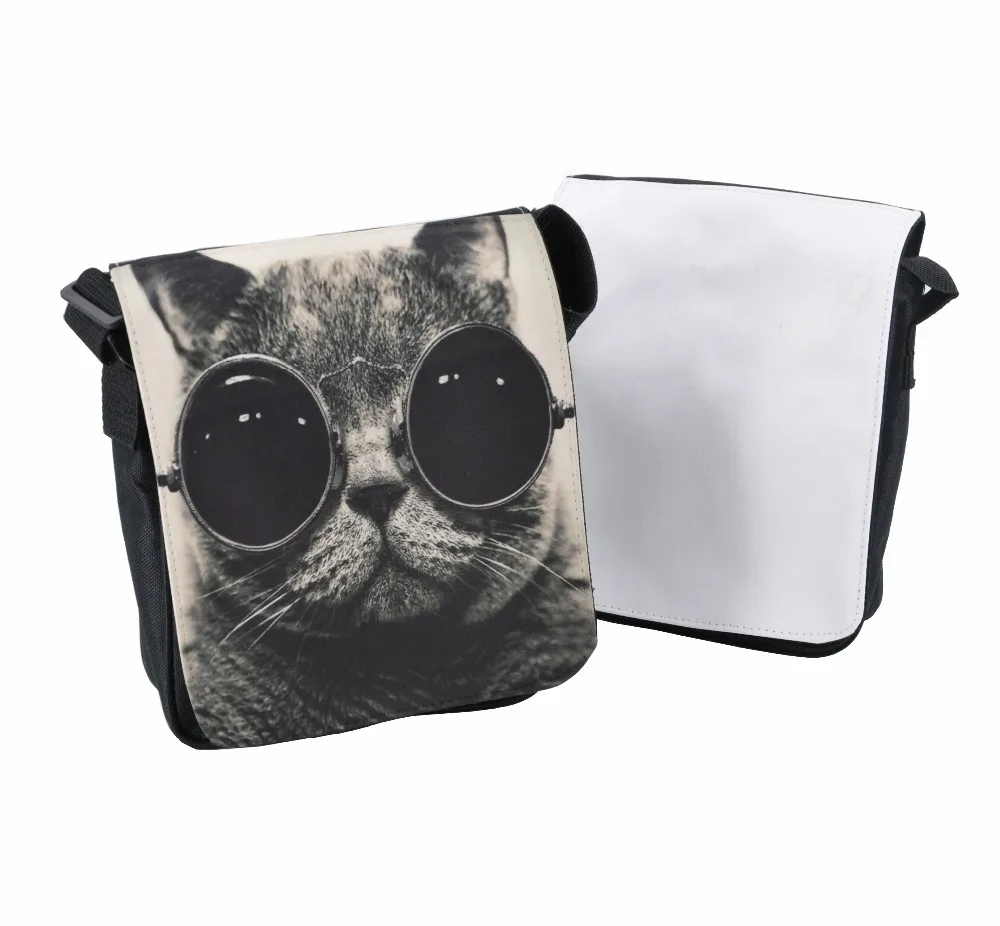 Оптовая продажа женская сумочка на плечо с принтом кошек и больших очков Сумка 2016