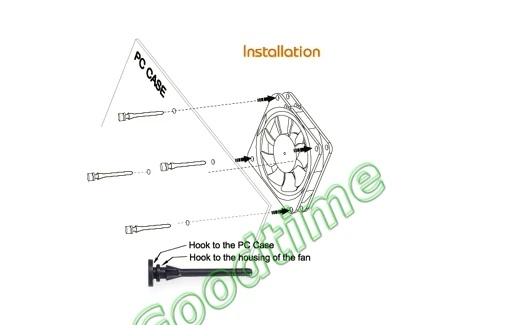 100 шт. крепление для вентилятора 45 мм 4 5 см|pc cooling fan|cooling fanpc |